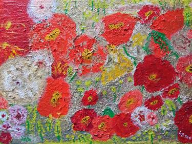 Original Impressionism Abstract Painting by Larisa Leontjeva