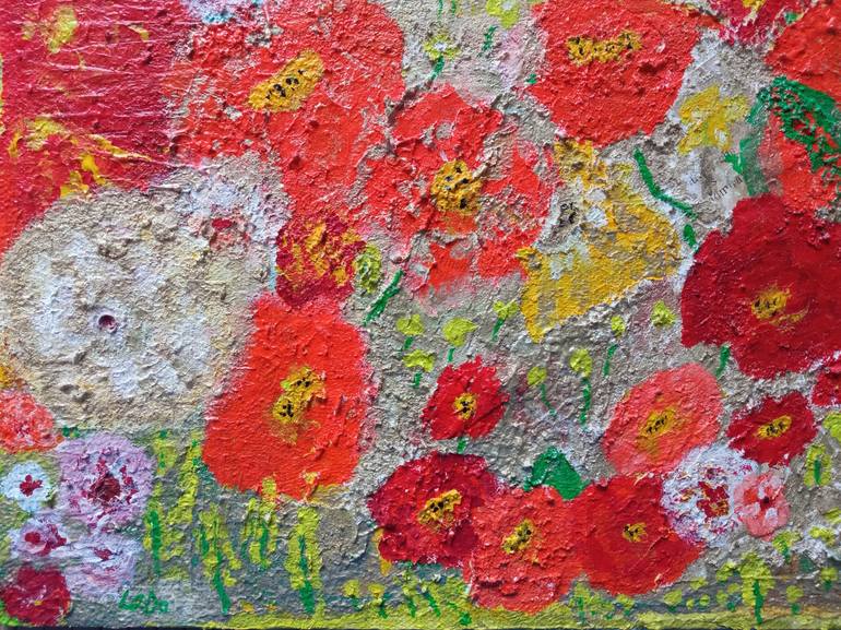 Original Impressionism Abstract Painting by Larisa Leontjeva