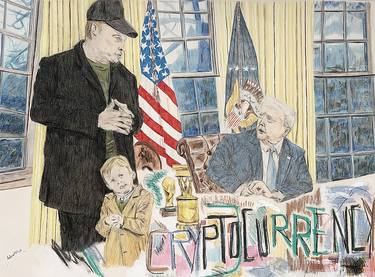 Original Contemporary Politics Painting by Helena Kotnik