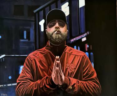 Original Figurative People Painting by Yvan Favre