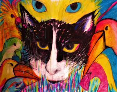 Original Expressionism Animal Paintings by Lili Esses