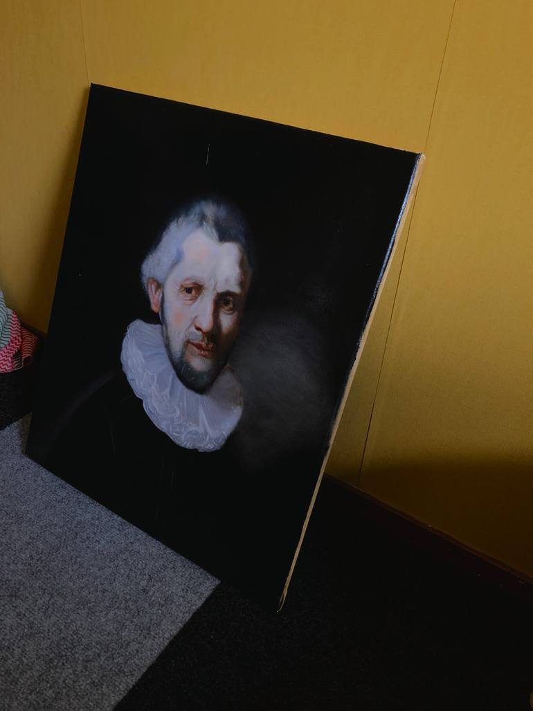 Original Portraiture People Painting by Kick Van Bladel