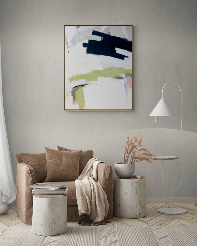 Original Abstract Expressionism Abstract Painting by Blanka Morikawa