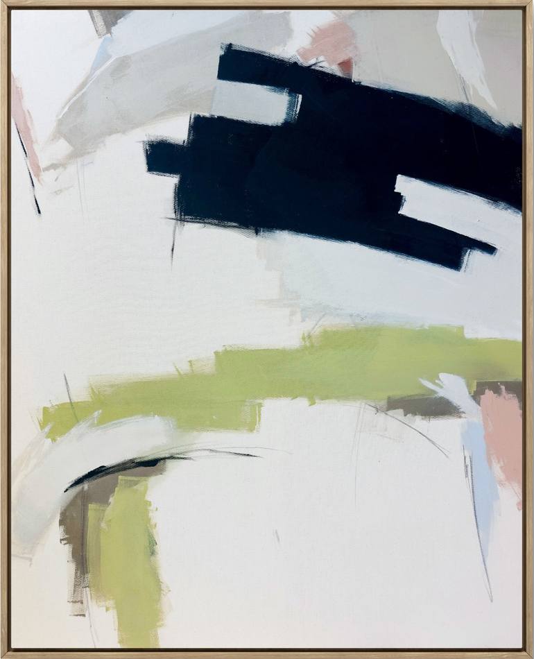 Original Abstract Expressionism Abstract Painting by Blanka Morikawa