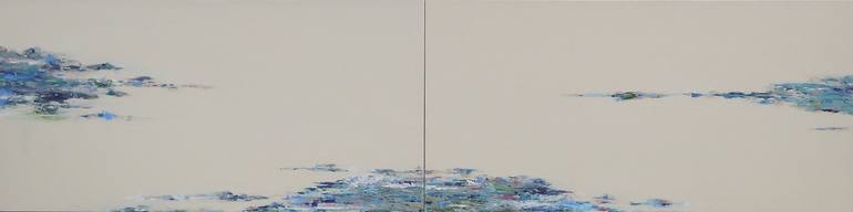 Original Seascape Painting by E-eun Seo | Abstract Art on Canvas | set your heart on the island