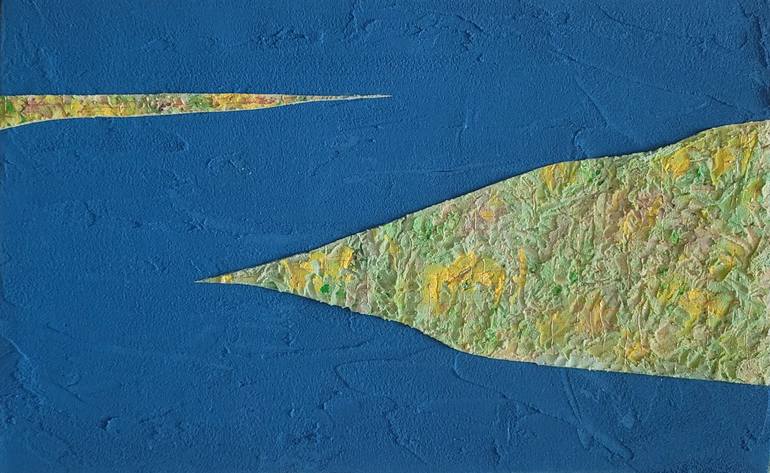 Original Seascape Painting by E-eun Seo | Abstract Art on Canvas | set your heart on the island