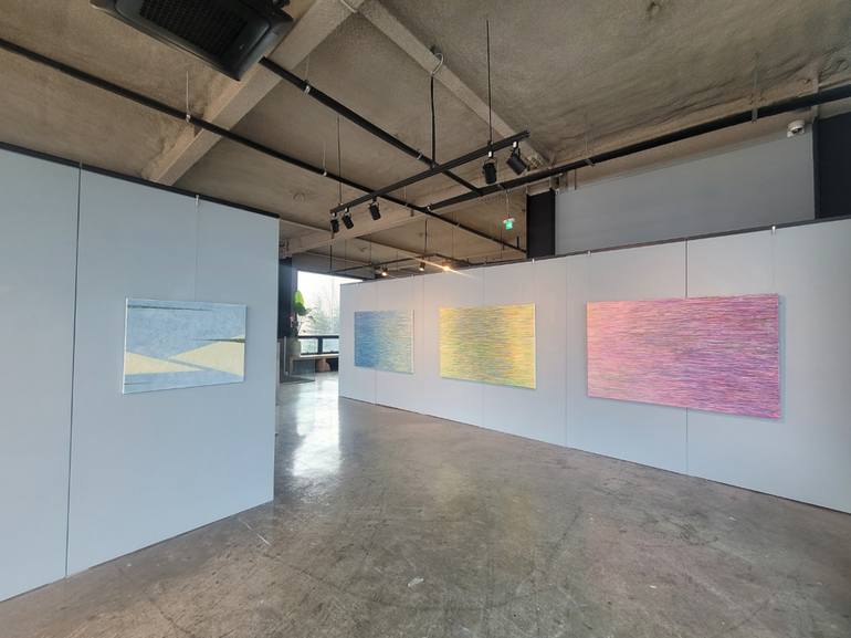 Original Abstract Seascape Painting by E-Eun Seo