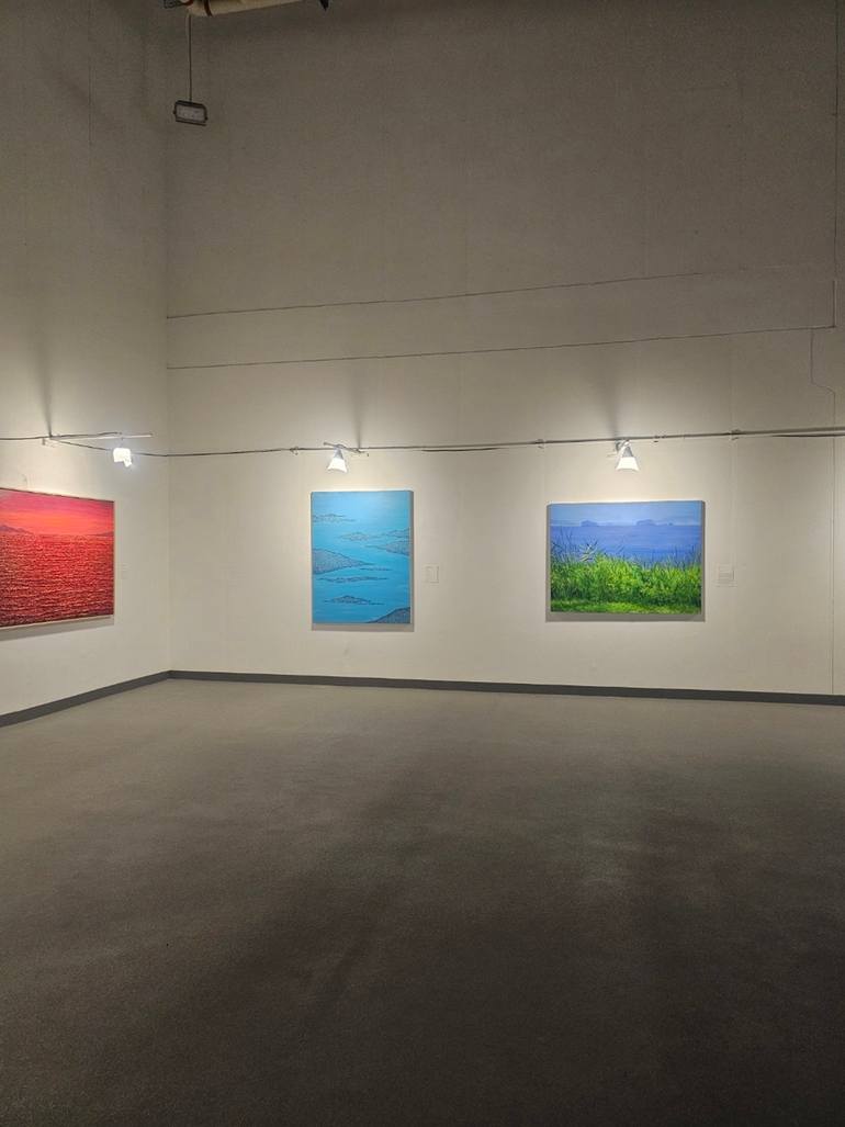 Original Abstract Seascape Painting by E-Eun Seo