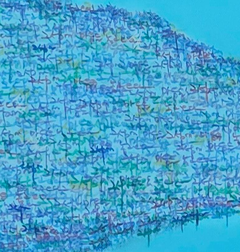 Original Abstract Seascape Painting by E-Eun Seo