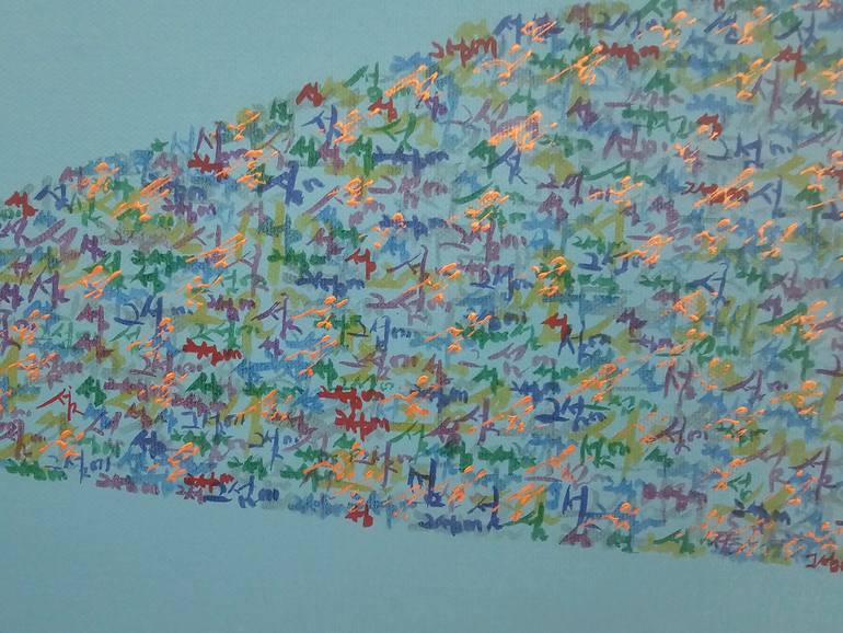 Original Abstract Seascape Painting by E-Eun Seo