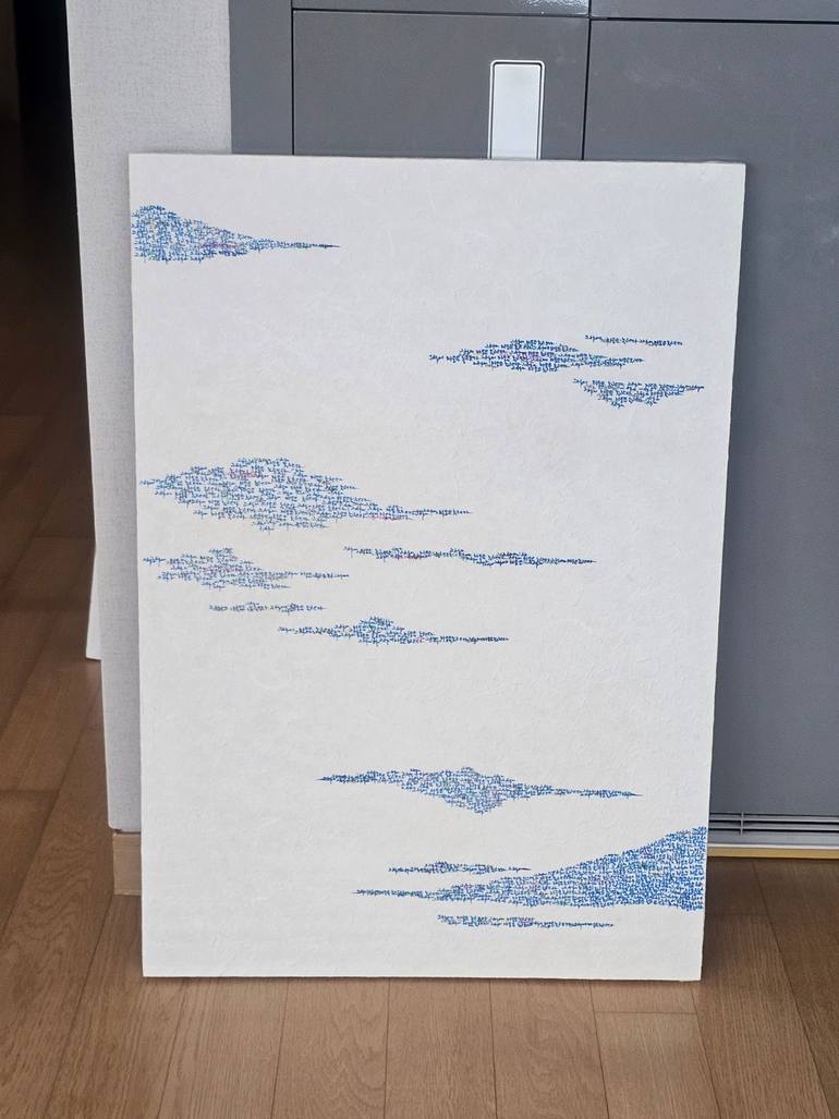 Original Abstract Seascape Painting by E-Eun Seo