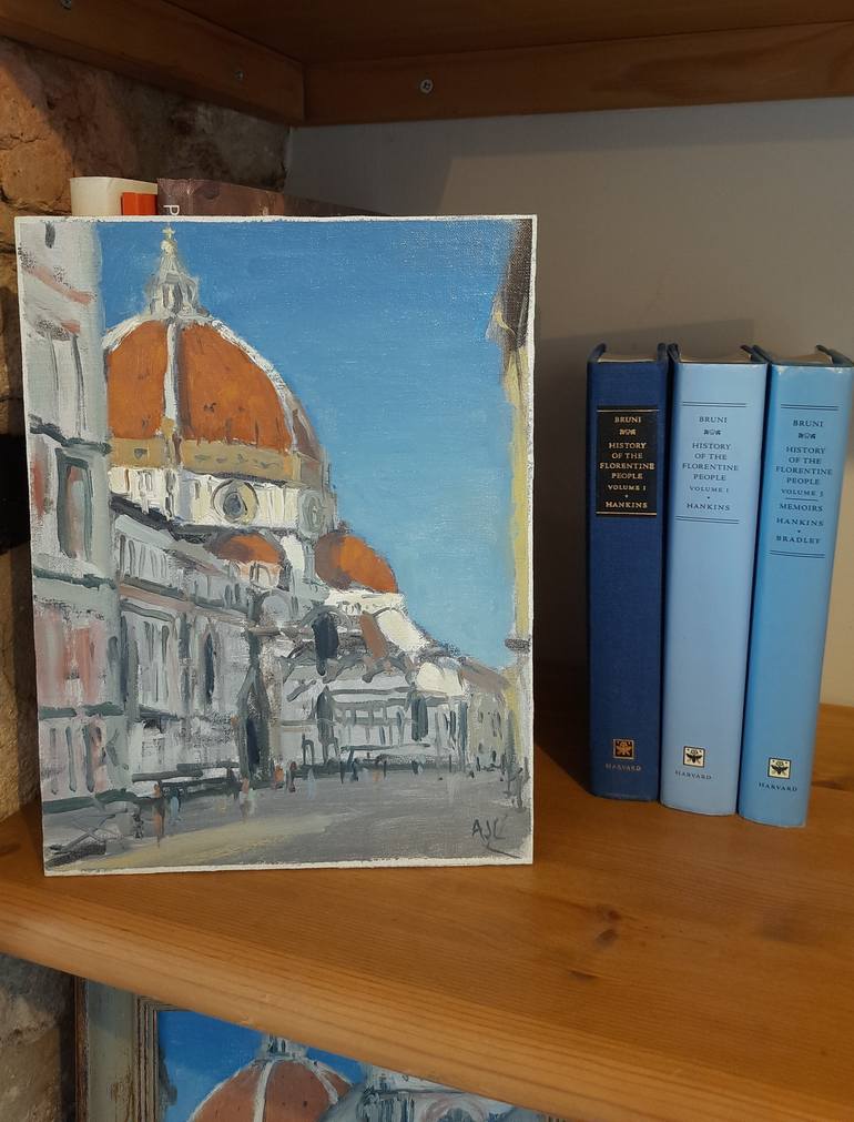 Original Contemporary Architecture Painting by Alex Long
