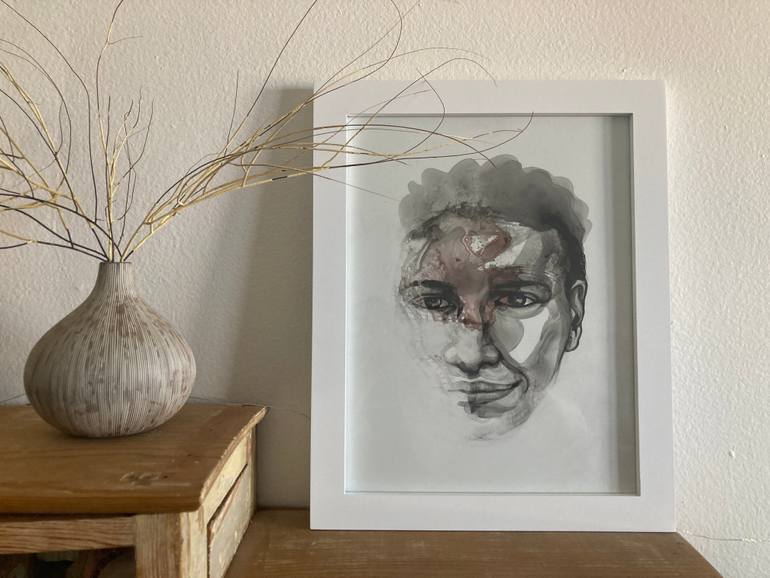 Original Portraiture People Painting by Erika Hibbert