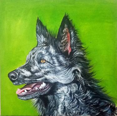 Original Portraiture Animal Paintings by Kamal kumar