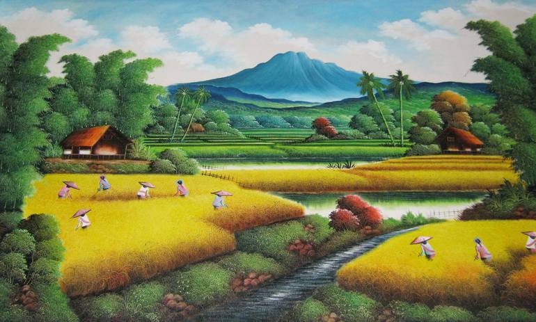 Print of Realism Nature Paintings by Reggy Renaldi