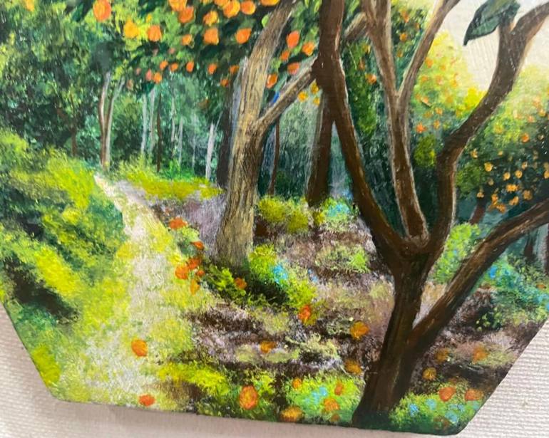 Original Impressionism Landscape Painting by Ayesha Qureshi