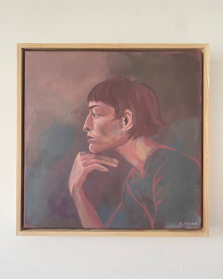 Original Art Deco Portrait Painting by Emma Tindale