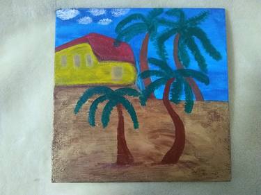 Original Art Deco Beach Paintings by Reghina Iseli