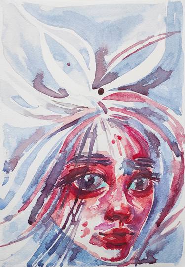 Print of Abstract Portrait Paintings by Halyna Yeremiichuk