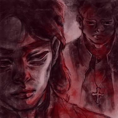 Original Contemporary Portrait Digital by Halyna Yeremiichuk