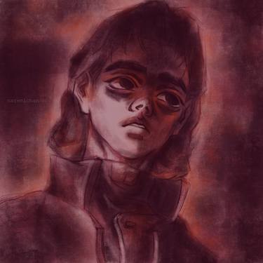Original Contemporary Portrait Digital by Halyna Yeremiichuk