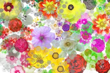 Original Abstract Expressionism Floral Digital by Diego Cerezer