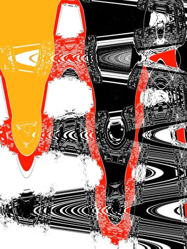 Original Abstract Expressionism Geometric Digital by Diego Cerezer