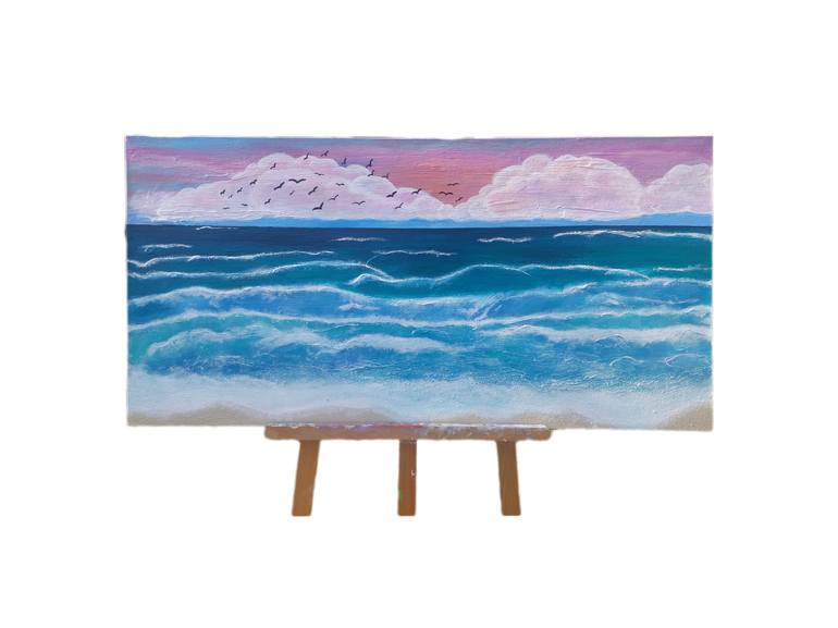 Original Impressionism Beach Painting by Tanya Silva