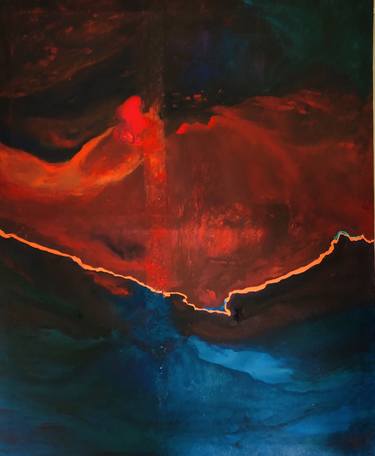 Original Abstract Expressionism Abstract Paintings by Isha Mehra