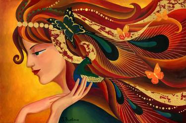 Original Contemporary Patterns Paintings by Sivan Buntova