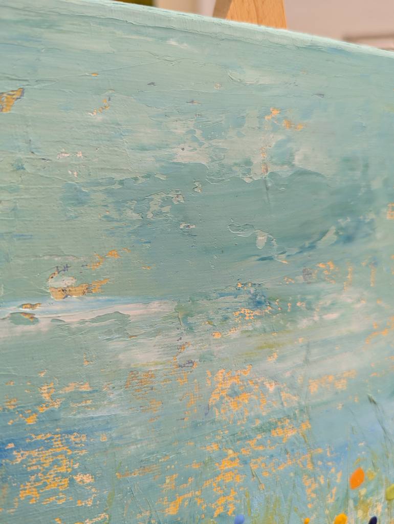 Original Abstract Floral Painting by Navy Sloth