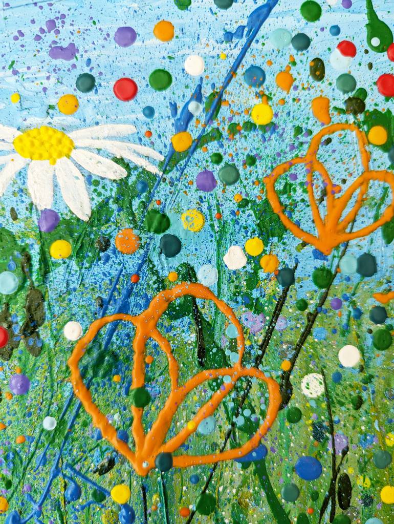 Wildflower Hip hoppin Painting by Navy Sloth | Saatchi Art