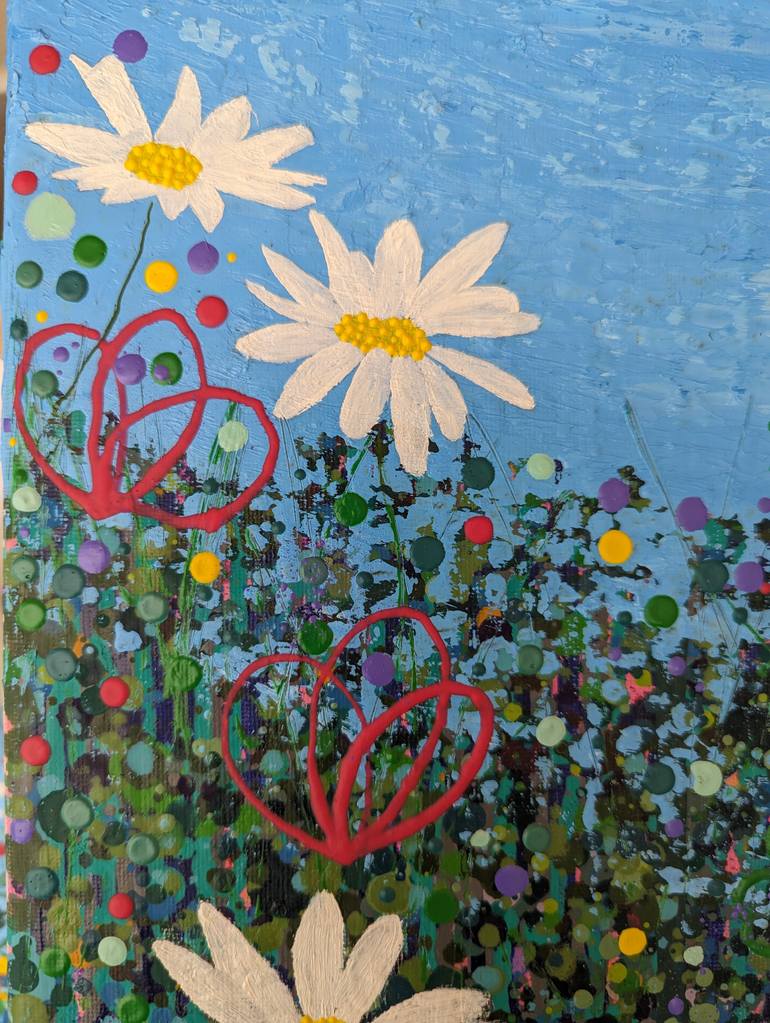 Original Abstract Floral Painting by Navy Sloth