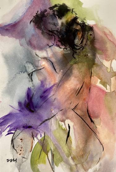 Original Abstract Expressionism Nude Paintings by Sheri Stuffle Hill