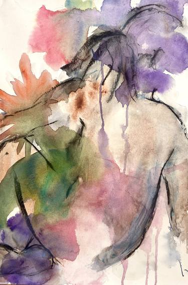 Original Abstract Expressionism Nude Paintings by Sheri Stuffle Hill