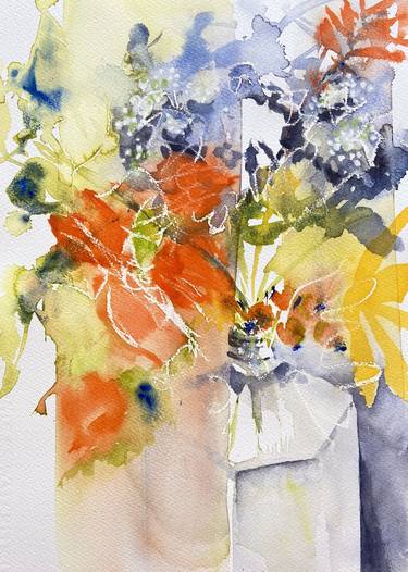 Print of Modern Floral Paintings by Sheri Stuffle Hill
