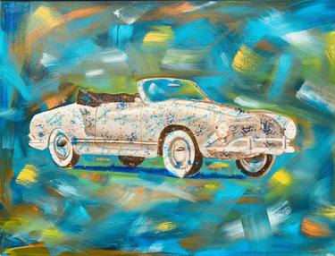 Original Abstract Expressionism Transportation Paintings by Michael Coughlin