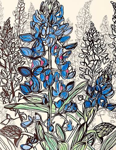 Print of Floral Paintings by Lynda Koshy