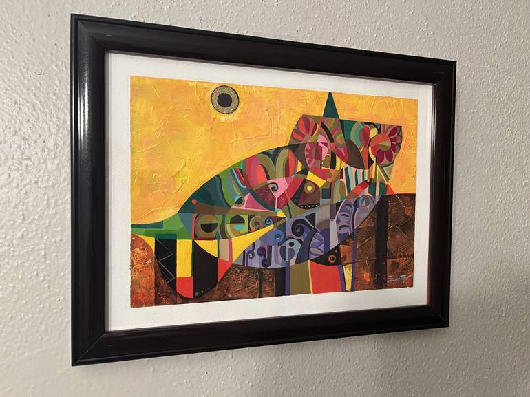 Original Art Deco Abstract Painting by William Fuentes