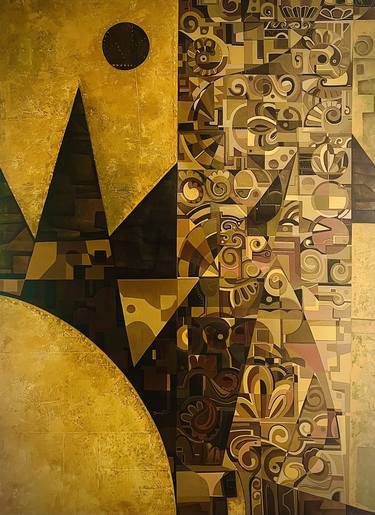 Original Art Deco Abstract Paintings by William Fuentes