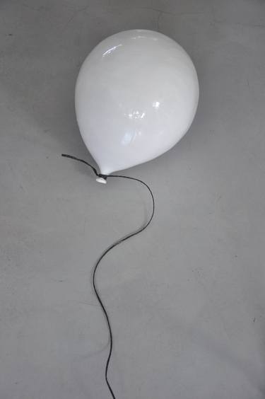 White Glazed Ceramic Balloon thumb