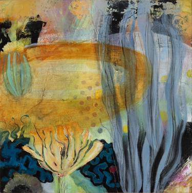 Original Fine Art Abstract Paintings by Debbie Dicker