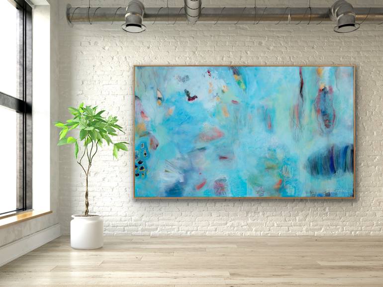Original Abstract Expressionism Abstract Painting by Debbie Dicker