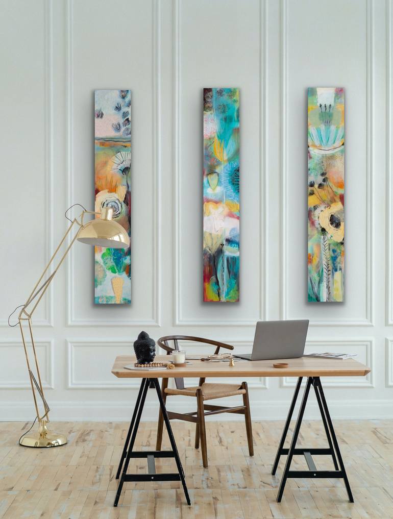 Original Abstract Expressionism Abstract Painting by Debbie Dicker