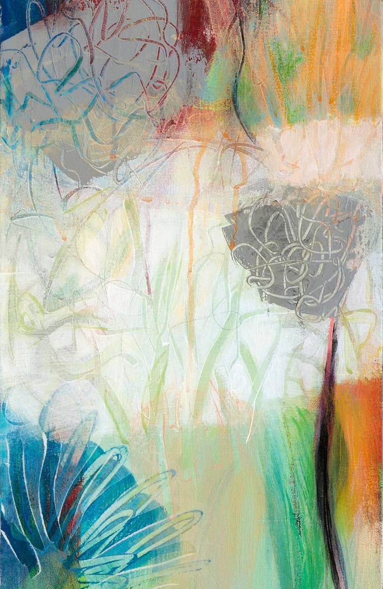 Original Abstract Expressionism Abstract Painting by Debbie Dicker