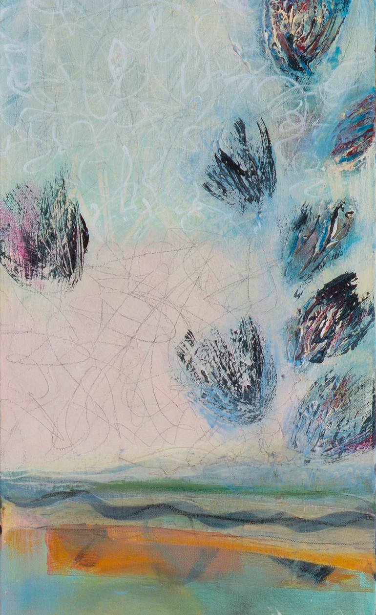 Original Abstract Expressionism Abstract Painting by Debbie Dicker