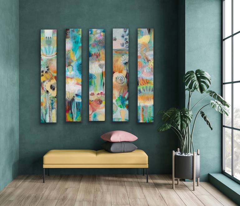 Original Abstract Expressionism Abstract Painting by Debbie Dicker