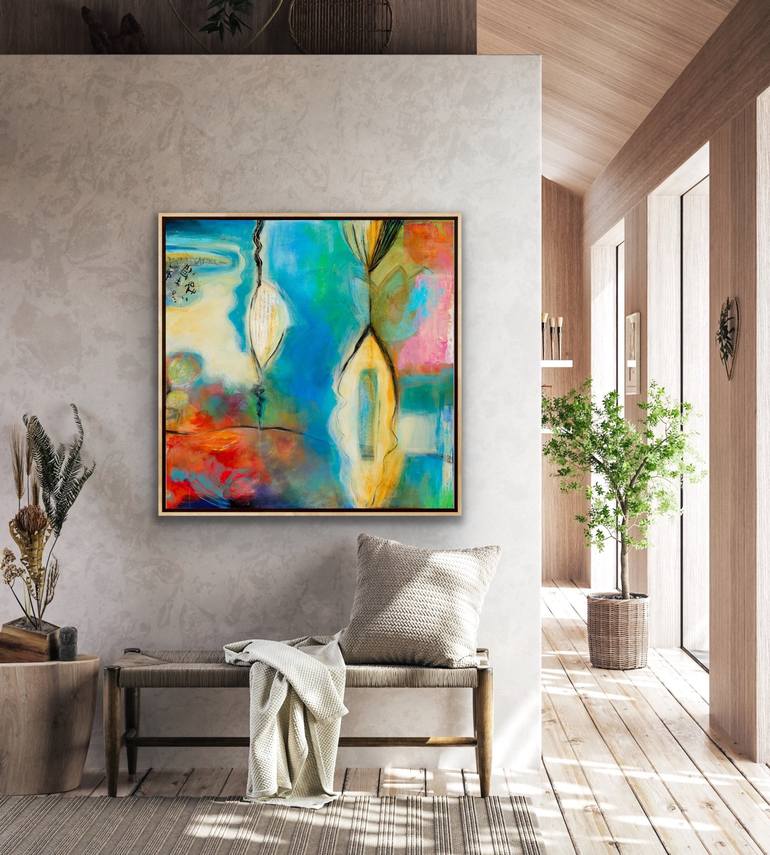 Original Abstract Expressionism Abstract Painting by Debbie Dicker