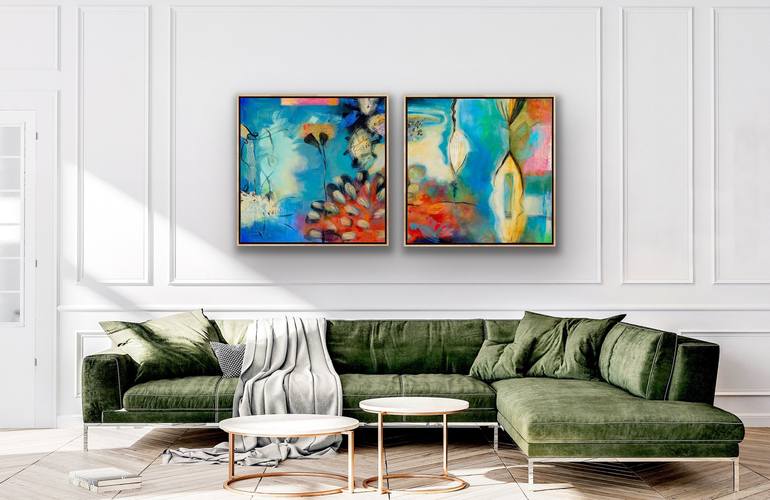 Original Abstract Expressionism Abstract Painting by Debbie Dicker