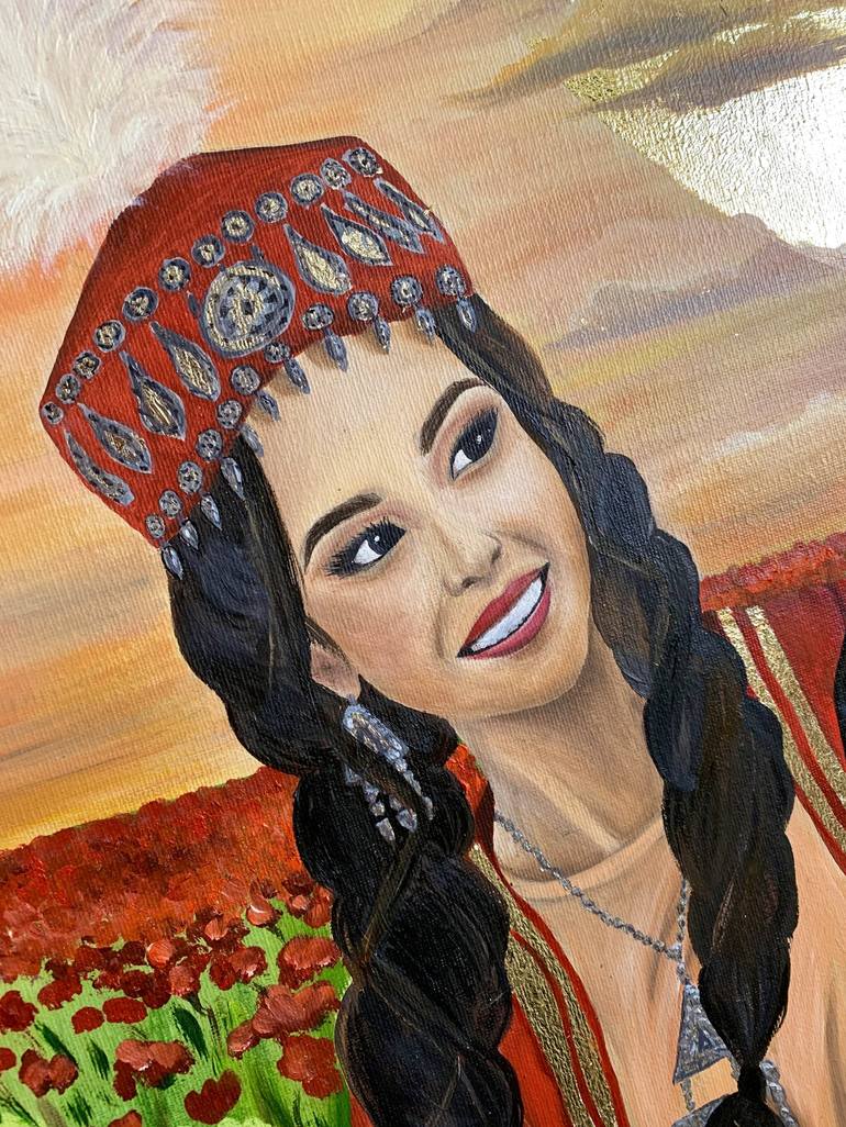 Original People Painting by Maira Imangaziyeva